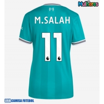 Camisa de Futebol Liverpool Mohamed Salah #11 Equipamento Alternativo Mulheres 2025-26 Manga Curta